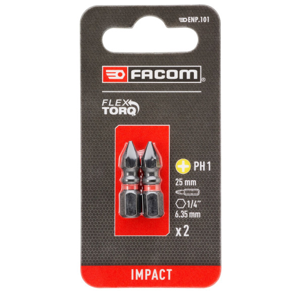 2 embouts 25 mm ph1 impact