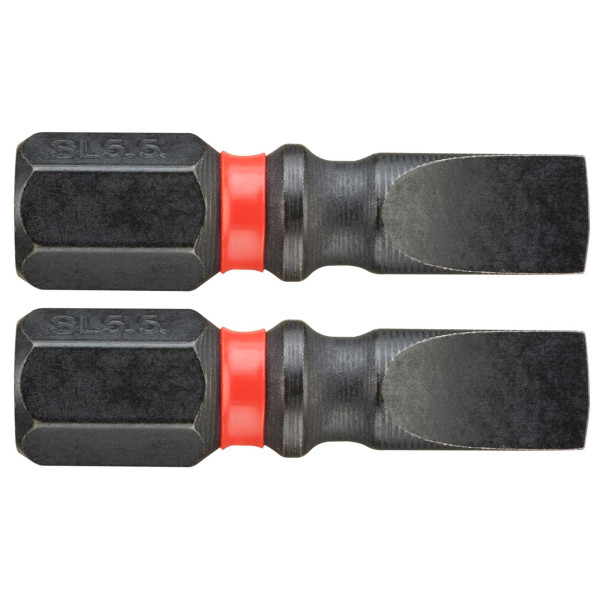 3 embouts 25 mm plats 5,5 mm impact