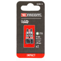 2 embouts 25 mm torx© t15 impact