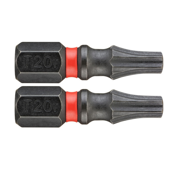 2 embouts 25 mm torx© t20 impact