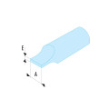 Embout de vissage standard, série 6, pour vis à fente, 3,5 mm