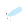 Embout de vissage standard, série 6, pour vis à fente, 5,5 mm
