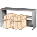 Base grande largeur, porte-valises, courroie de maintien, l 990 x h 542 mm