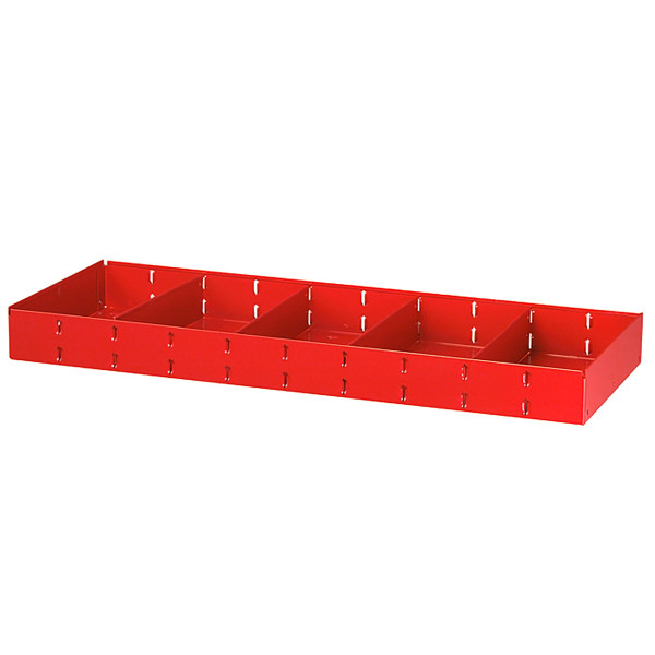 Étagère longue avec 4 diviseurs amovibles pour modules 990 mm