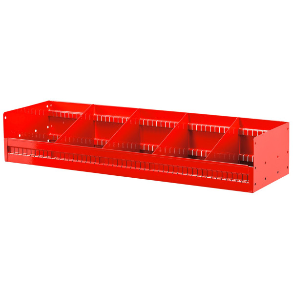 Étagère inclinée avec 4 diviseurs 930x275x185 mm