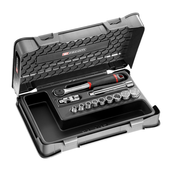 Coffret douilles 3/8" 12 pans en pouces - 12 pièces