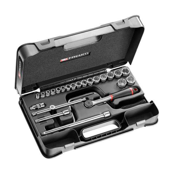 Coffret douilles 3/8" 6 pans métriques - 24 pièces