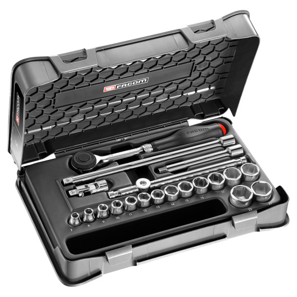 Jeu de 20 douilles 3/8" 6 pans métriques