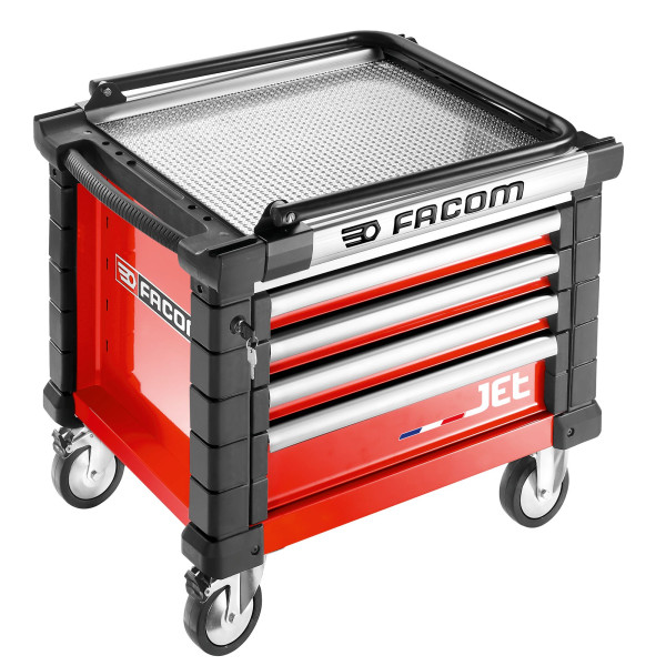 Coffre roulant jet 4 tiroirs - 3 modules par tiroir