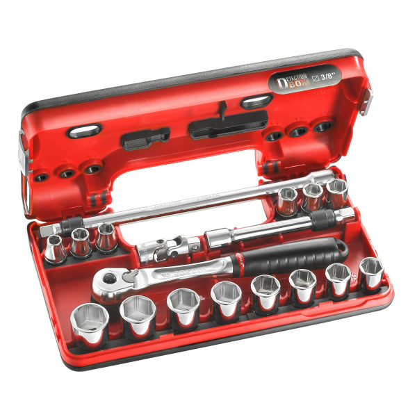 Coffret 3/8" detection box métrique - 6 pans