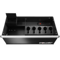 Meuble bas double, 6 tiroirs avec tiroir power, 1269 x 421 mm, rouge