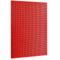 Panneau perforé pour accrochage vertical, carrés 6 x 6 mm, 1 module, rouge