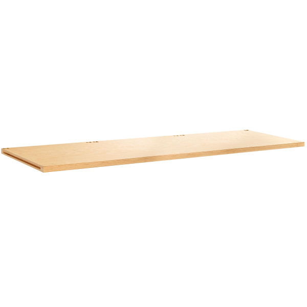 Plateau bois, 40mm, 2182 x 750 mm, résistance charge statique 1000 kg