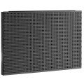 Demi panneau perforé pour accrochage vertical, carrés 6 x 6 mm, 1 module, noir