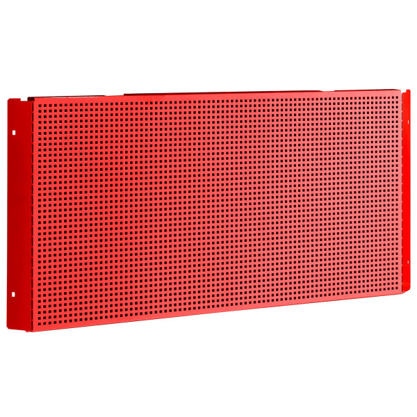 Demi panneau perforé d'angle, carrés 6 x 6 mm, rouge