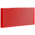 Demi panneau perforé d'angle, carrés 6 x 6 mm, rouge