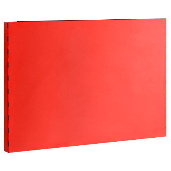 Demi panneau d'affichage, métal, aimanté, rouge