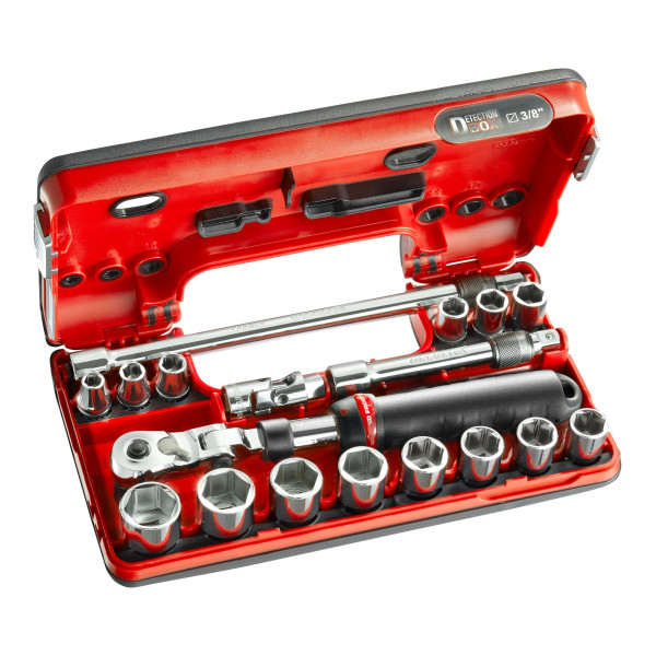 Coffret de douilles dbox, 6 pans métrique, 3/8"