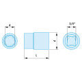 Douille 3/4" 12pans 1"5/8 antidéflagrant