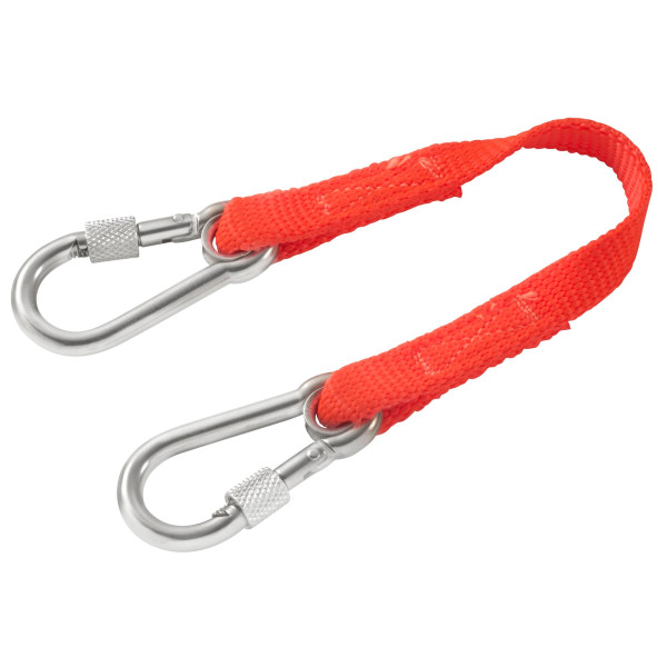 Longe 20 cm - double mousqueton 60 mm en inox à vis - sls