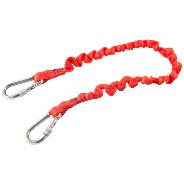 Longe 1,2 m - double mousqueton 80 mm en inox à vis - sls