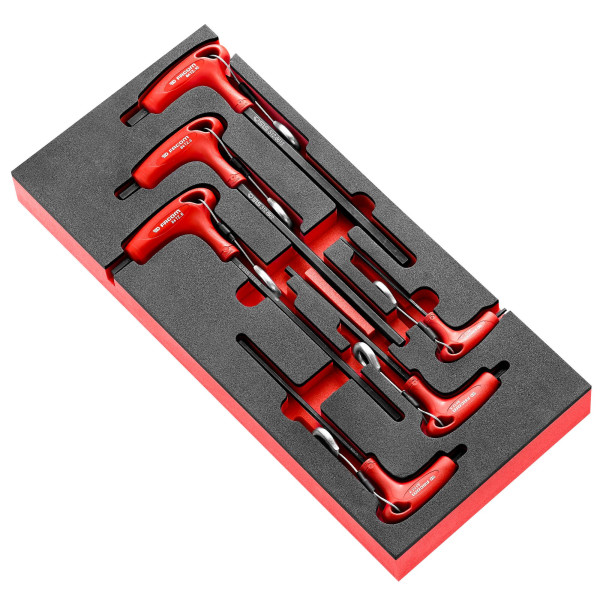 Module mousse, clés 6 pans en t, de 3 à 10 mm, 6 pcs, sls