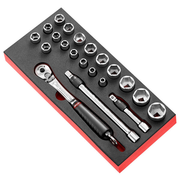 Module douilles 1/2, 21 pièces, sls