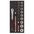 Module douilles 1/2, 21 pièces, sls