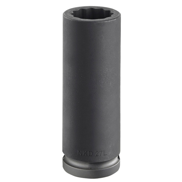 Douille impact, 12 pans longue métrique, 3/4", 26 mm