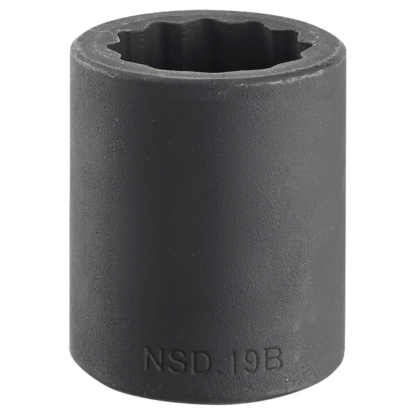 Douille impact, 12 pans métrique, 1/2", 10 mm