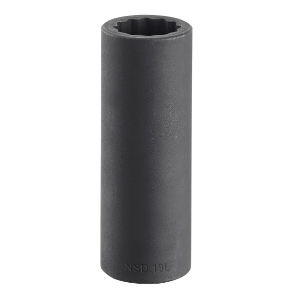 Douille impact longue, 12 pans métrique, 1/2", 24 mm