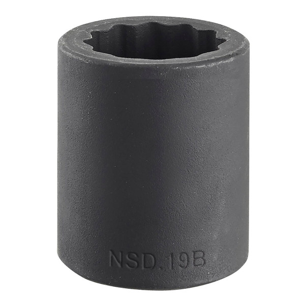 Douille impact, 12 pans métrique, 1/2", 26 mm