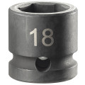 Douille à impact 6 pans, 18 mm