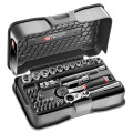 Coffret de douilles hexagonale, 6 pans métriques et embouts, 37 pièces, 1/4''