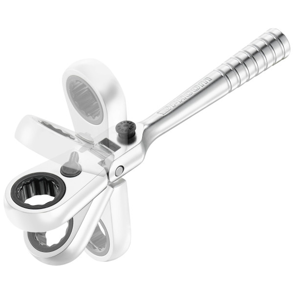 Cliquet à tête flexible 180°, ultra-compact pour douilles 1/4", série hx, 1/4''