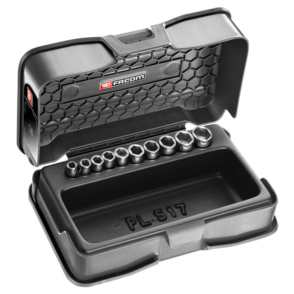 Jeu de douilles en coffret, 1/4", 10 pièces