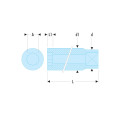 Douille 12 pans métrique, 1/4", 5,5 mm