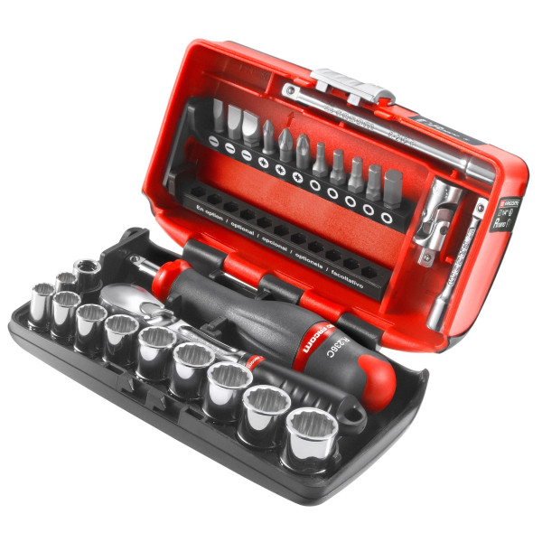 Coffret douilles 1/4" 12 pans métriques