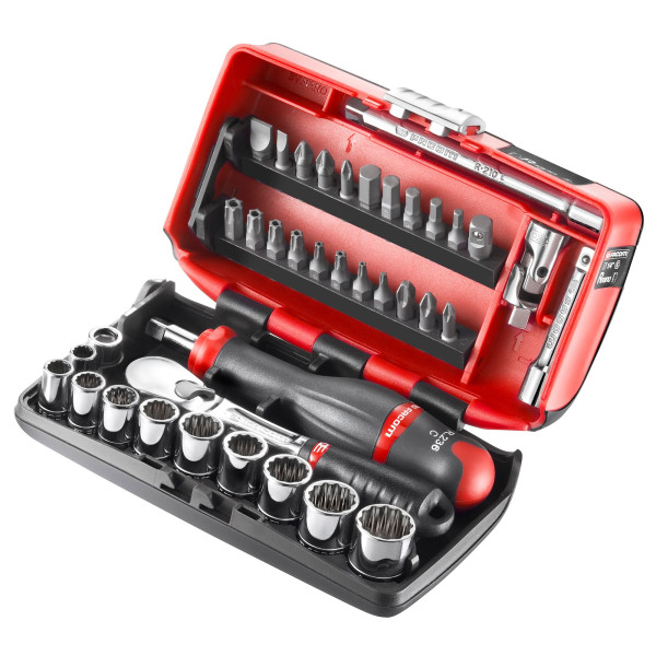 Coffret douilles 1/4" 6 pans en pouces - rl.nano-u1
