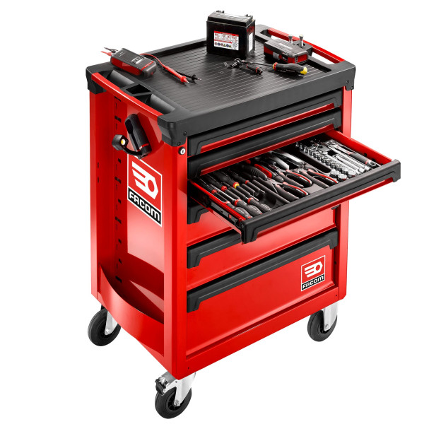Servante roll 6 tiroirs - 3 modules par tiroir