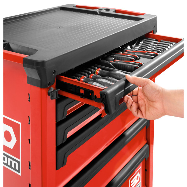Servante roll 6 tiroirs - 3 modules par tiroir