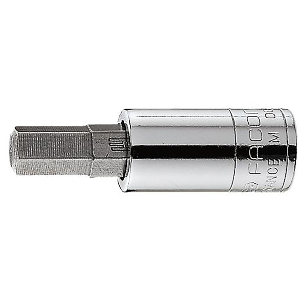 Douille tournevis pour vis, 6 pans métrique, 1/4", 2,5 mm