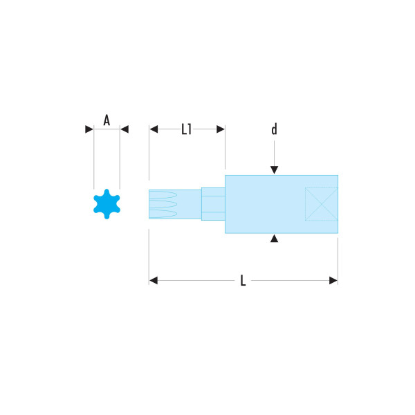 Douilles entraînement à embout ogv® grip hexagonal métrique, 1/4", 4 mm