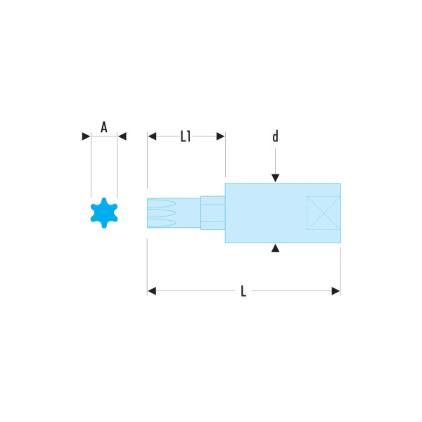 Douilles entraînement à embout ogv® grip hexagonal métrique, 1/4", 5 mm