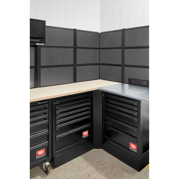 Meuble d'angle - plan de travail bois - rws2