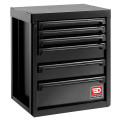 Meuble bas 6 tiroirs - noir - rws2