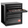 Meuble bas 6 tiroirs - noir - rws2