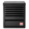 Meuble bas 7 tiroirs - noir - rws2