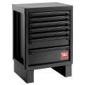 Meuble bas 7 tiroirs - noir - rws2