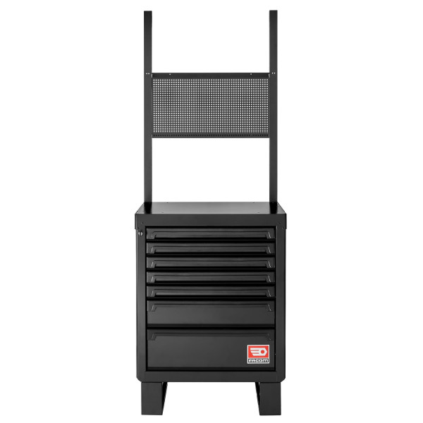 Meuble bas 7 tiroirs - noir - rws2
